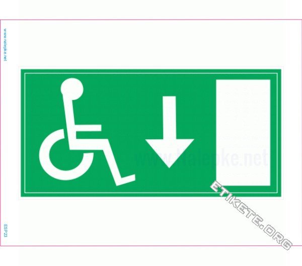 Evakuacijske poti in stopnišča Evakuacija invalidi dol
