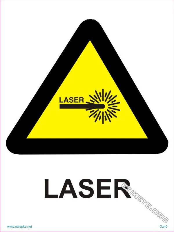 Opozorilni znaki Laser 1