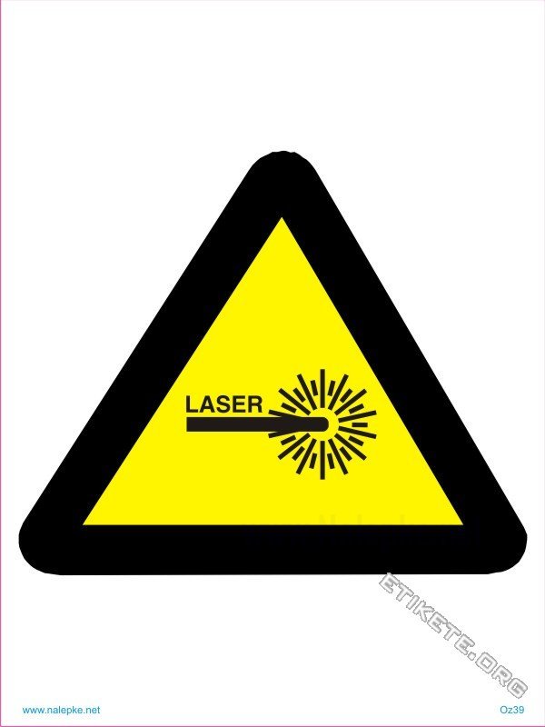 Opozorilni znaki Laser