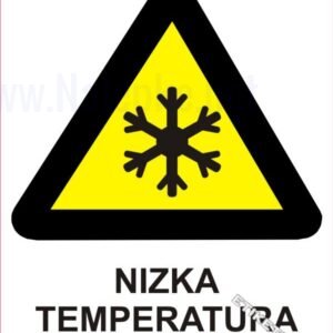 Opozorilni znaki Nizka temperatura 1