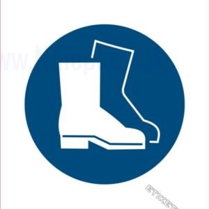 Opozorilni znaki obveze Obvezna uporaba varovalnih čevljev