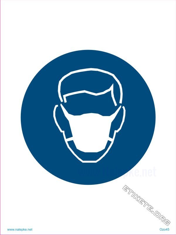 Opozorilni znaki obveze Obvezna uporaba zaščitne maske