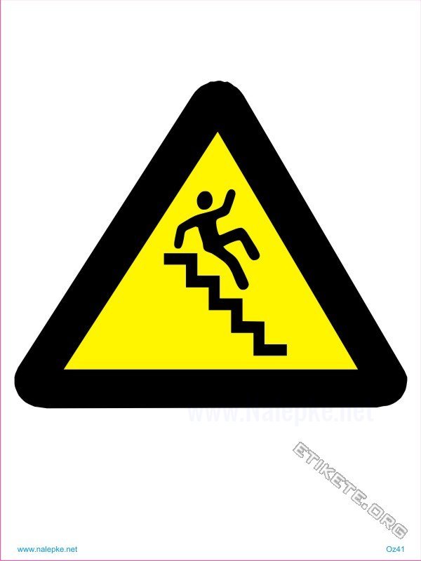 Opozorilni znaki Pazi stopnice