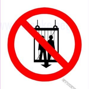 Znaki prepovedi Prepovedana uporaba dvigala