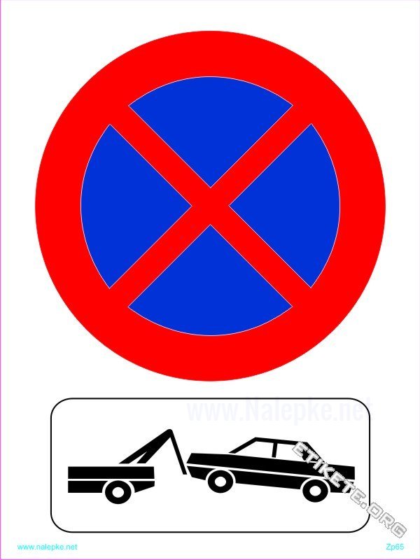 Znaki prepovedi Prepovedano parkiranje in ustavljanje 2