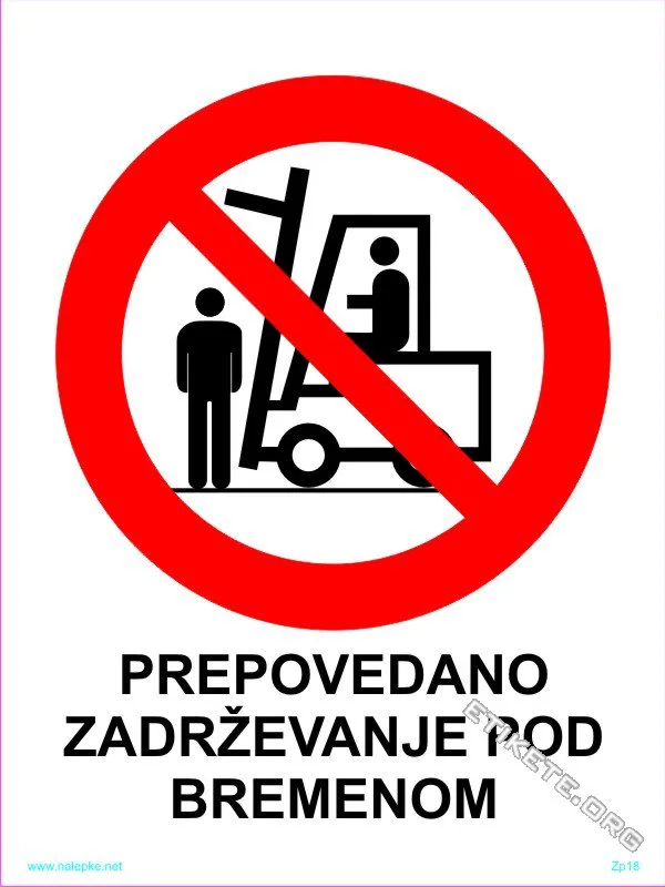 Znaki prepovedi Prepovedan prevoz oseb 1
