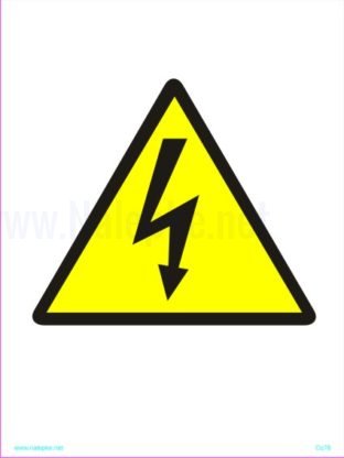 Opozorilni znaki Nevarnost električnega toka 2