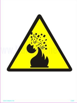 Opozorilni znaki Nevarnost požara in eksplozije 2