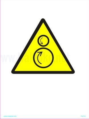 Opozorilni znaki Nevarnost rotirajočih delov 2