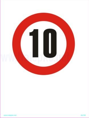 Znaki prepovedi omejena hitrost 10 km/h
