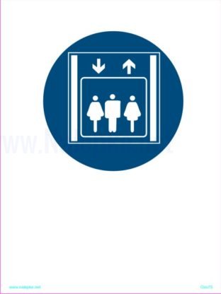 Opozorilni znaki obveze osebno dvigalo