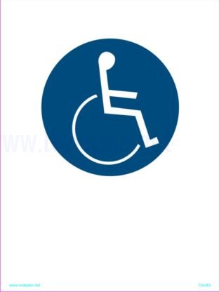 Opozorilni znaki obveze pot za invalide