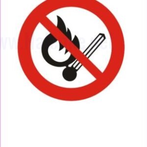 Znaki prepovedi prepovedana uporaba odprtega ognja