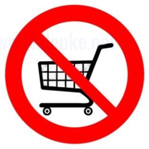 Znaki prepovedi Prepovedano z nakupovalnimi vozički